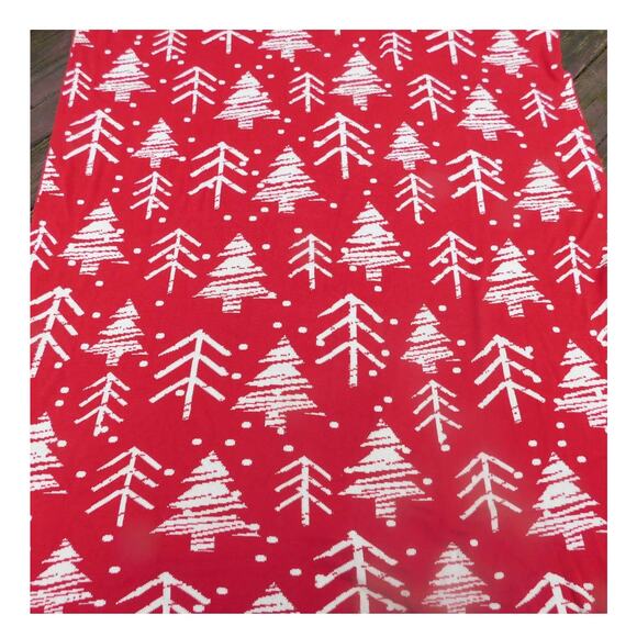 Celerie Kemble Christmas Tree Throw Blanket Reversible 60x72 - Picture 4 of 6